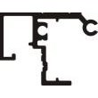 Signcomp 1626 Series 7/12 3/4" Slide Retainer