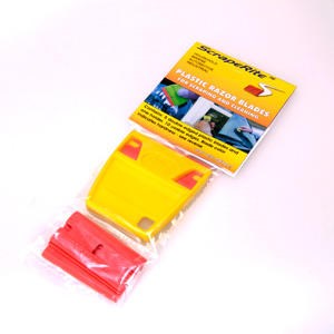 ScrapeRite Plastic Razor Handle & 5-pack Blades