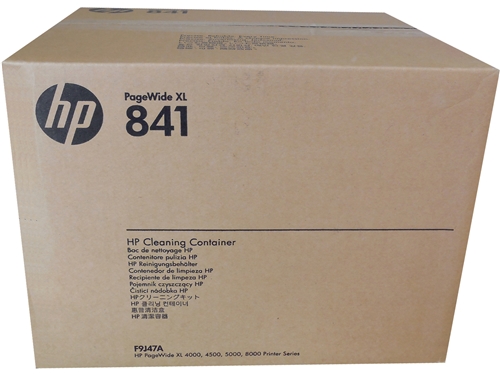 white hp cleaning container